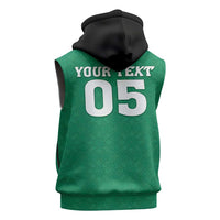 Custom Iraq Football Sleeveless Zip Hoodie Go Champions - Wonder Print Shop