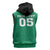 Custom Iraq Football Sleeveless Zip Hoodie Go Champions - Wonder Print Shop