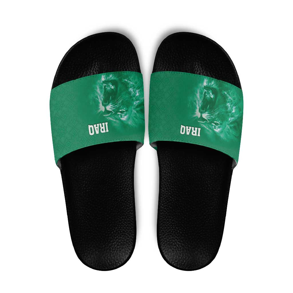 Iraq Football Slide Sandals Go Champions - Wonder Print Shop