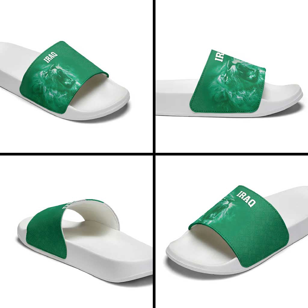 Iraq Football Slide Sandals Go Champions - Wonder Print Shop