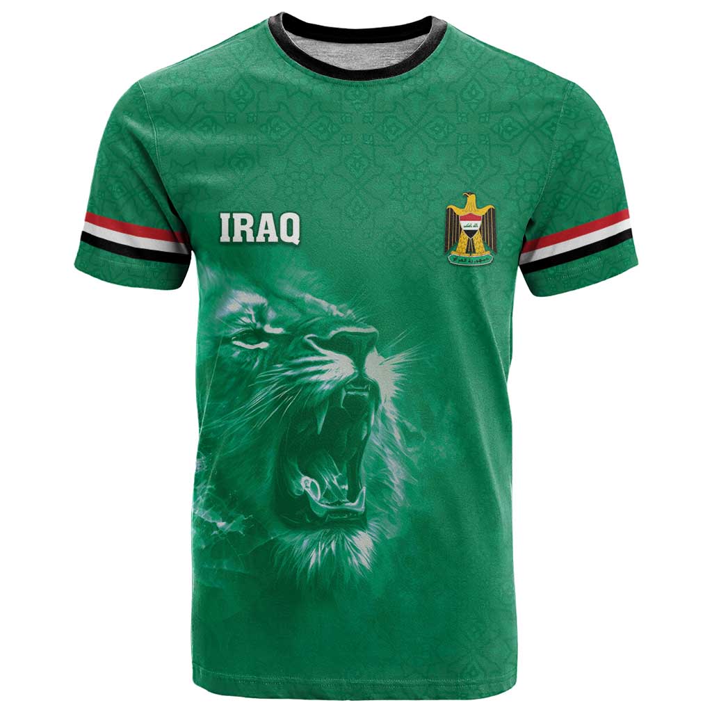 Custom Iraq Football T Shirt Go Champions - Wonder Print Shop