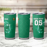 Custom Iraq Football Tumbler Cup Go Champions - Wonder Print Shop