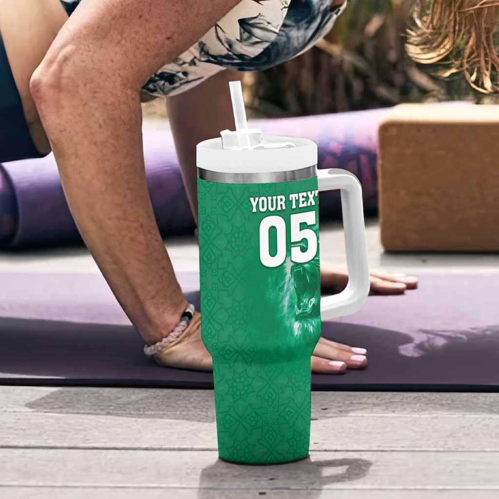 Custom Iraq Football Tumbler With Handle Go Champions - Wonder Print Shop