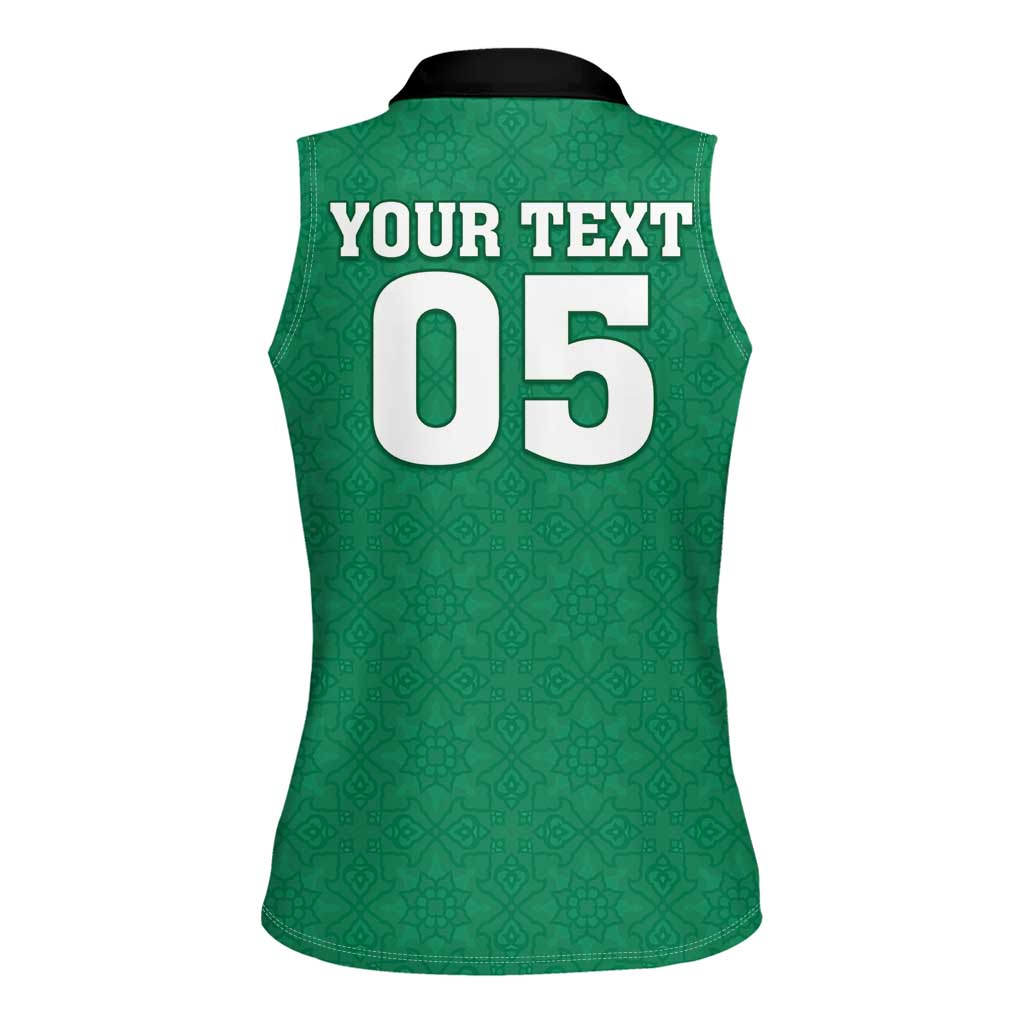 Custom Iraq Football Women Sleeveless Polo Shirt Go Champions - Wonder Print Shop