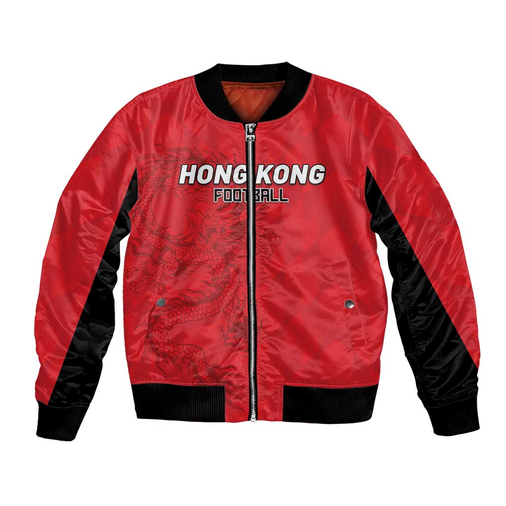Custom Hong Kong Football Bomber Jacket Go Champions - Wonder Print Shop
