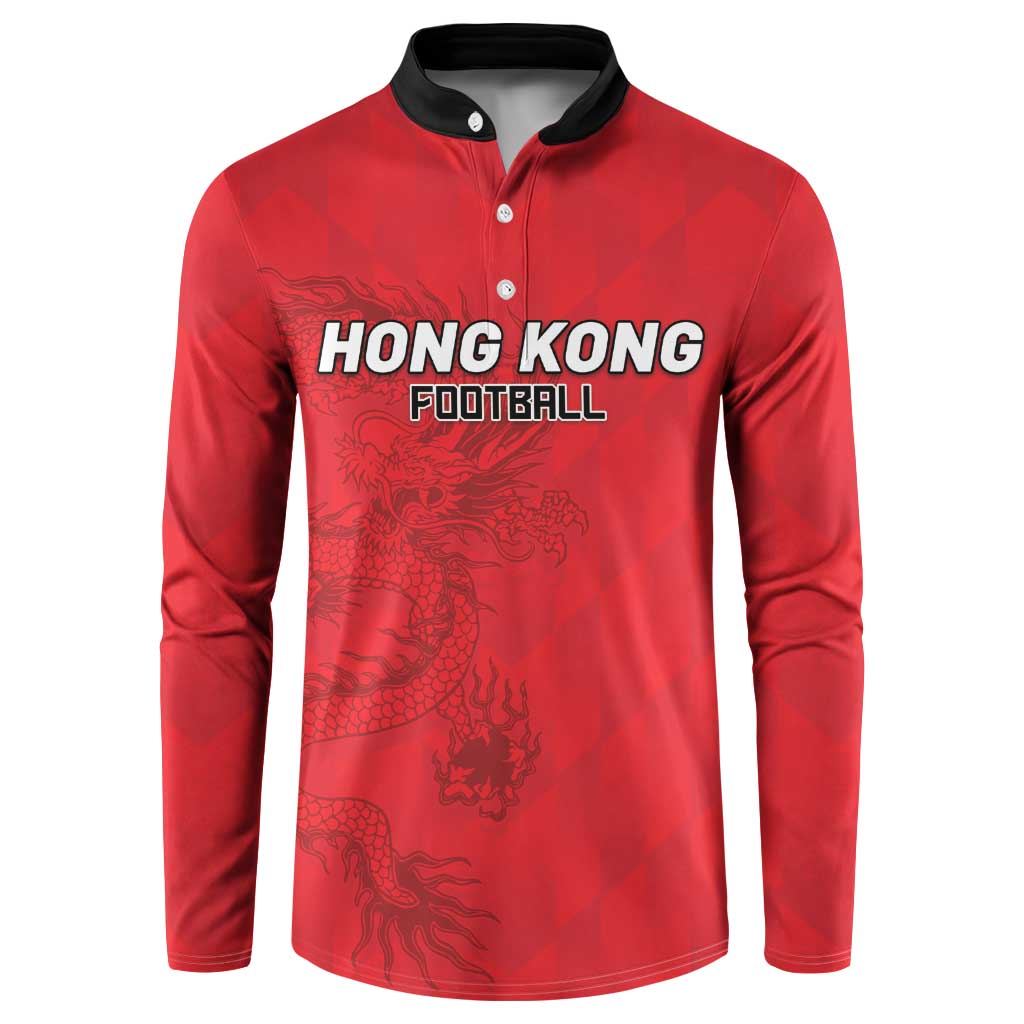 Custom Hong Kong Football Button Sweatshirt Go Champions - Wonder Print Shop