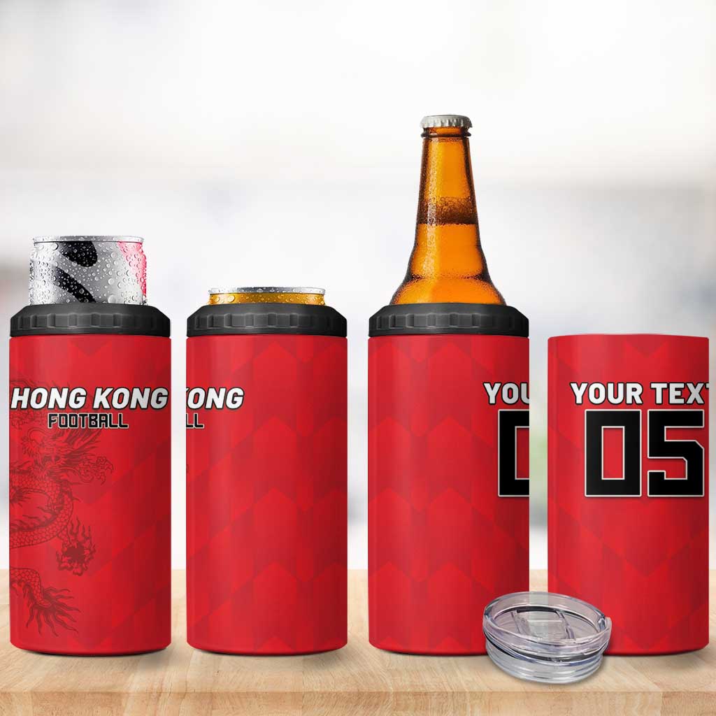 Custom Hong Kong Football 4 in 1 Can Cooler Tumbler Go Champions - Wonder Print Shop