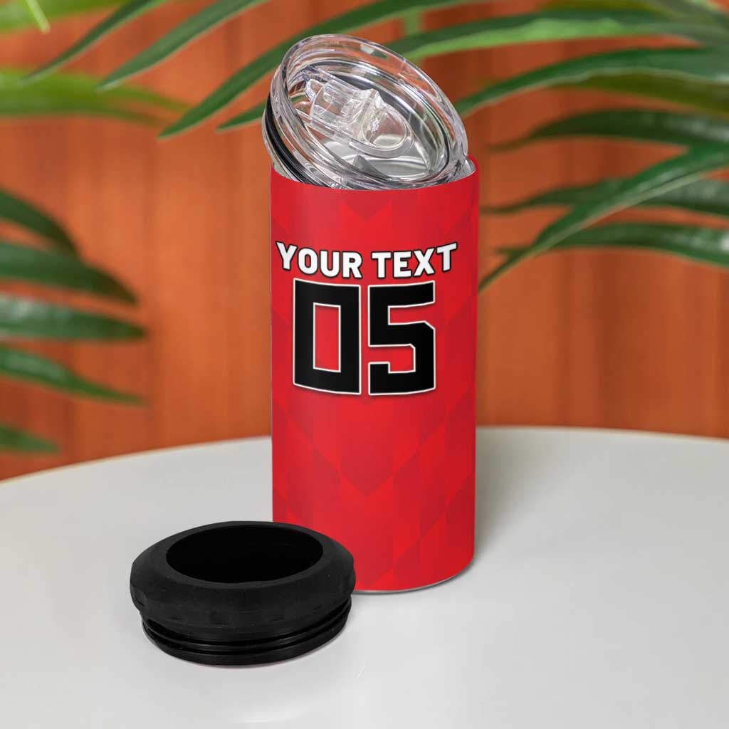 Custom Hong Kong Football 4 in 1 Can Cooler Tumbler Go Champions - Wonder Print Shop