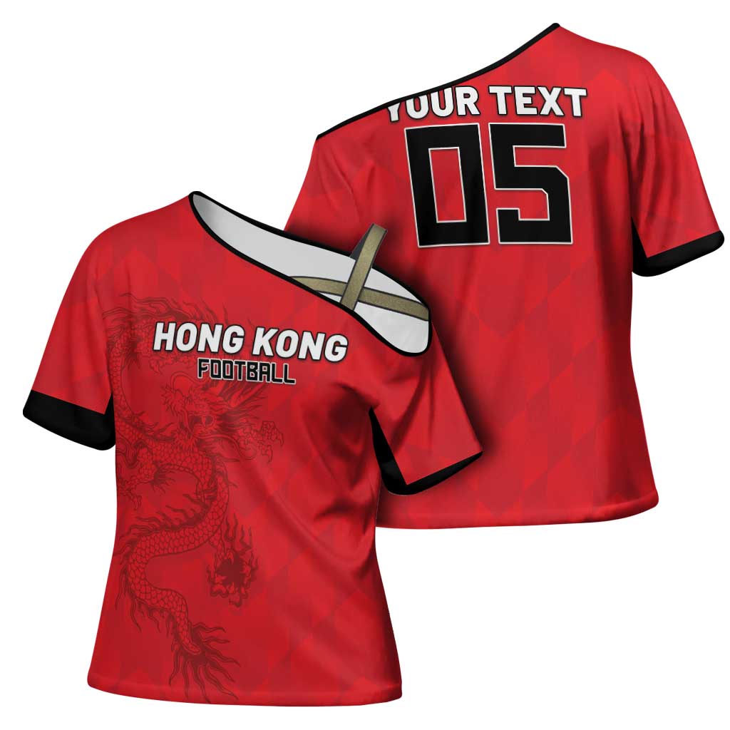 Custom Hong Kong Football Cross Shoulder Shirt Go Champions - Wonder Print Shop