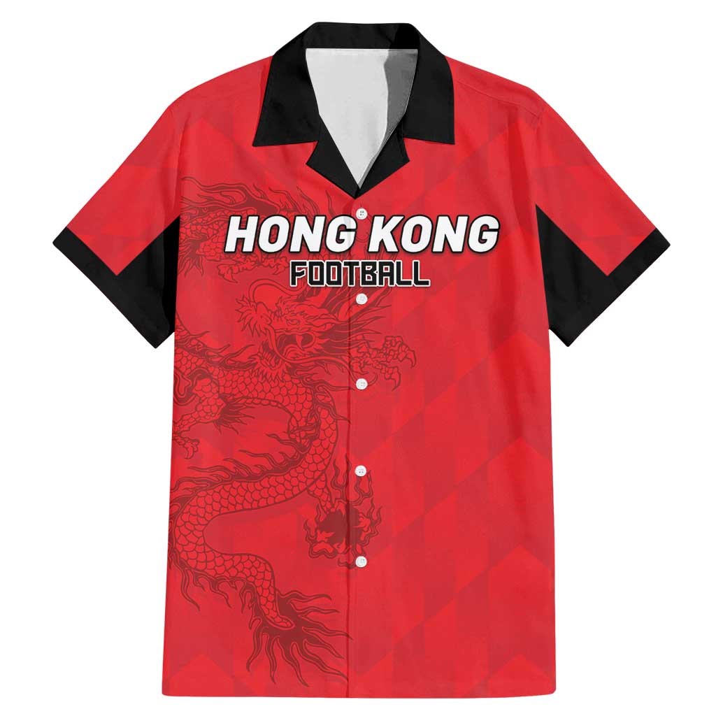 Custom Hong Kong Football Family Matching Mermaid Dress and Hawaiian Shirt Go Champions - Wonder Print Shop