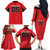 Custom Hong Kong Football Family Matching Off The Shoulder Long Sleeve Dress and Hawaiian Shirt Go Champions - Wonder Print Shop