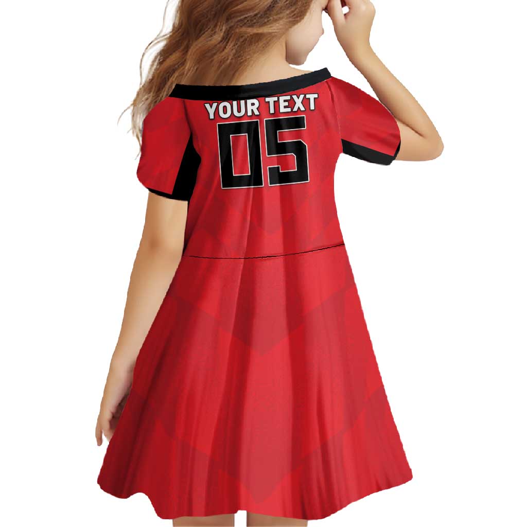 Custom Hong Kong Football Family Matching Off Shoulder Maxi Dress and Hawaiian Shirt Go Champions - Wonder Print Shop