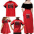Custom Hong Kong Football Family Matching Off Shoulder Maxi Dress and Hawaiian Shirt Go Champions - Wonder Print Shop