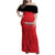 Custom Hong Kong Football Family Matching Off Shoulder Maxi Dress and Hawaiian Shirt Go Champions - Wonder Print Shop