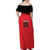 Custom Hong Kong Football Family Matching Off Shoulder Maxi Dress and Hawaiian Shirt Go Champions - Wonder Print Shop