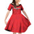Custom Hong Kong Football Family Matching Off Shoulder Short Dress and Hawaiian Shirt Go Champions - Wonder Print Shop