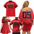 Custom Hong Kong Football Family Matching Off Shoulder Short Dress and Hawaiian Shirt Go Champions - Wonder Print Shop