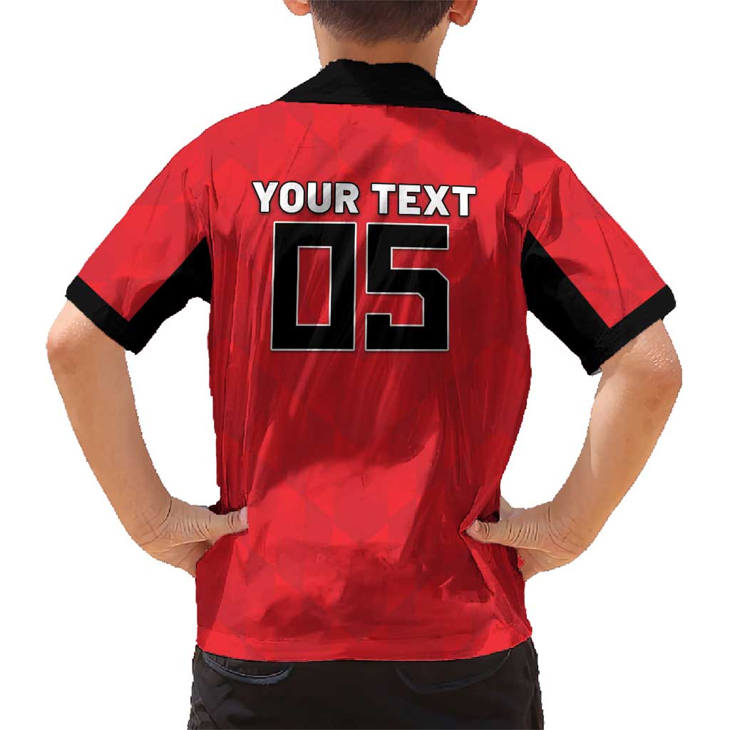 Custom Hong Kong Football Family Matching Short Sleeve Bodycon Dress and Hawaiian Shirt Go Champions - Wonder Print Shop