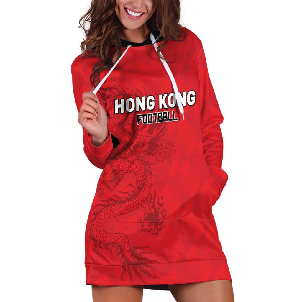 Custom Hong Kong Football Hoodie Dress Go Champions - Wonder Print Shop
