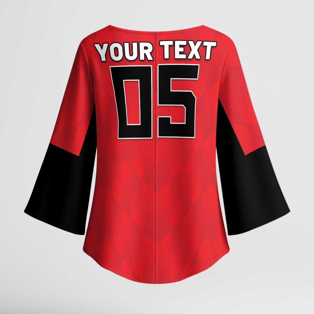 Custom Hong Kong Football Kimono Sleeve Blouse Go Champions - Wonder Print Shop