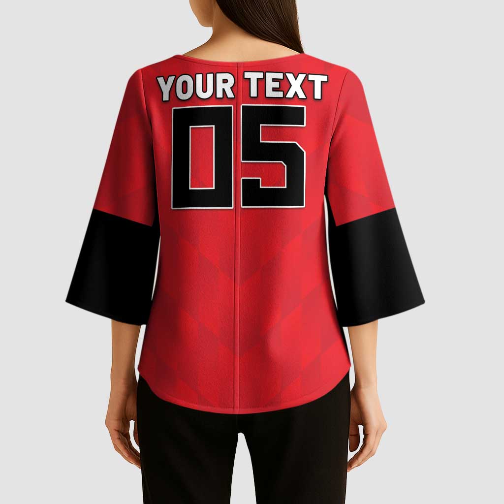 Custom Hong Kong Football Kimono Sleeve Blouse Go Champions - Wonder Print Shop
