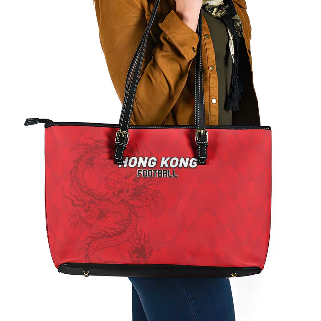 Hong Kong Football Leather Tote Bag Go Champions - Wonder Print Shop