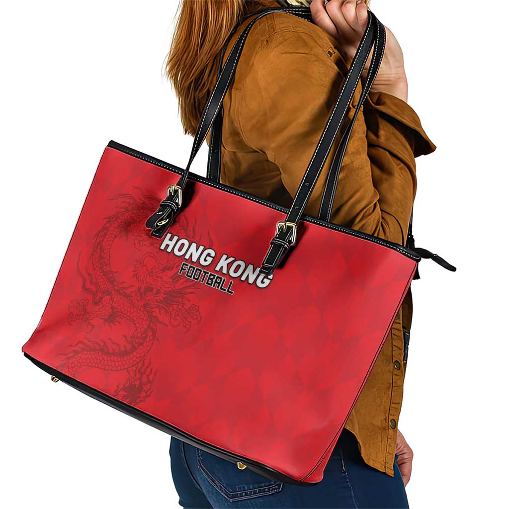 Hong Kong Football Leather Tote Bag Go Champions - Wonder Print Shop