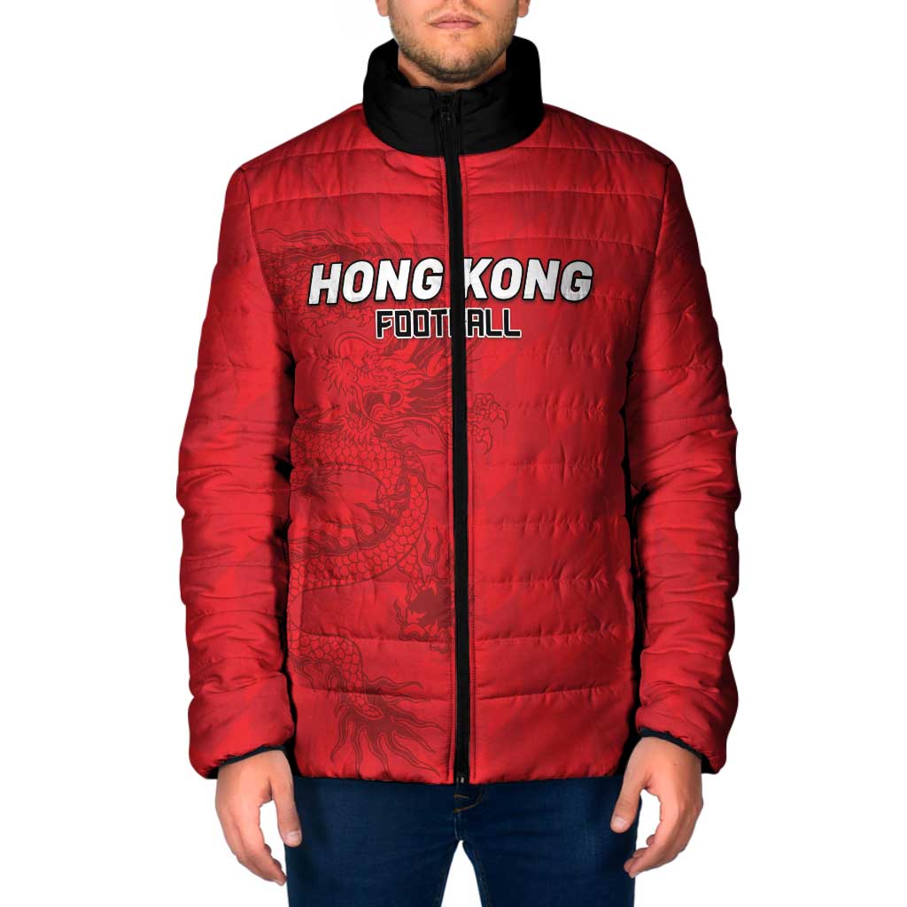 Custom Hong Kong Football Padded Jacket Go Champions - Wonder Print Shop