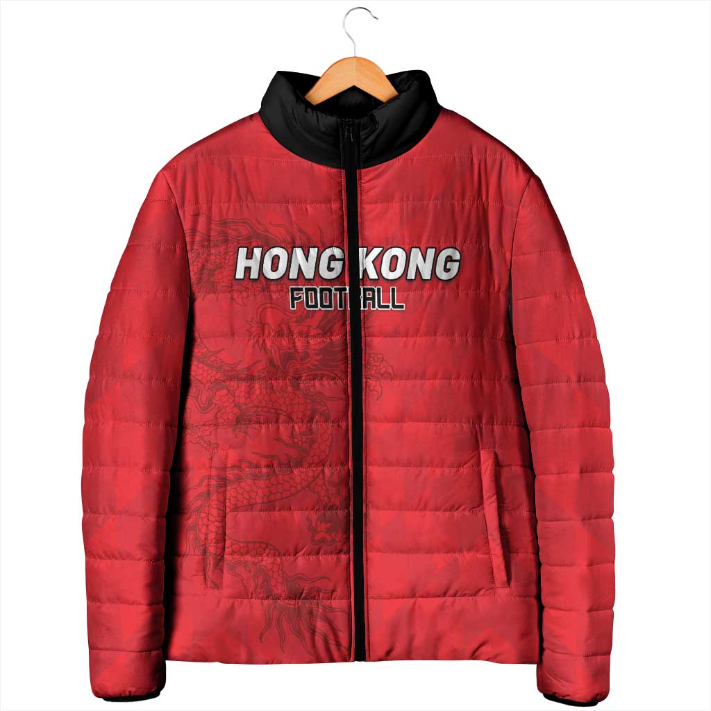 Custom Hong Kong Football Padded Jacket Go Champions - Wonder Print Shop
