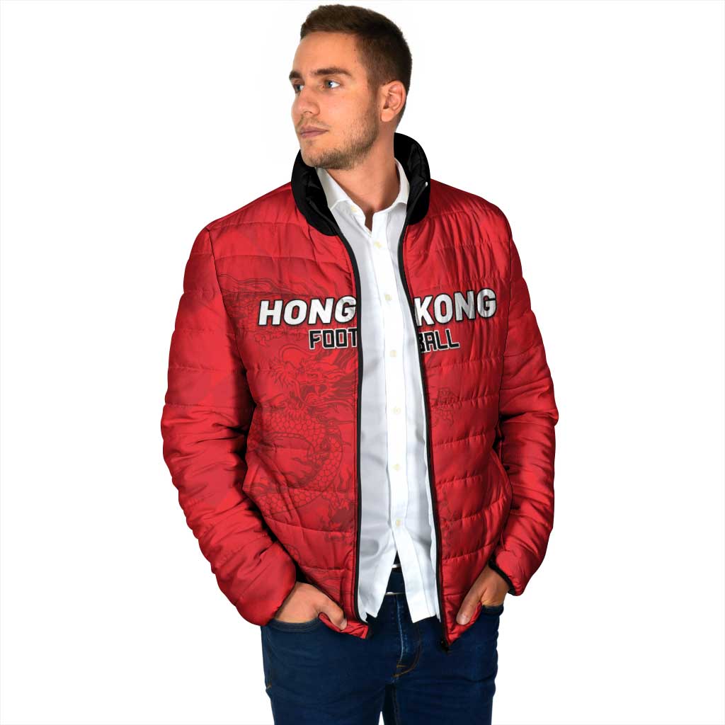 Custom Hong Kong Football Padded Jacket Go Champions - Wonder Print Shop