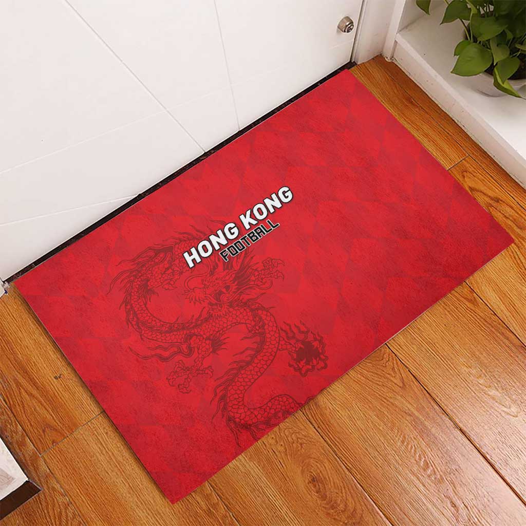 Hong Kong Football Rubber Doormat Go Champions - Wonder Print Shop