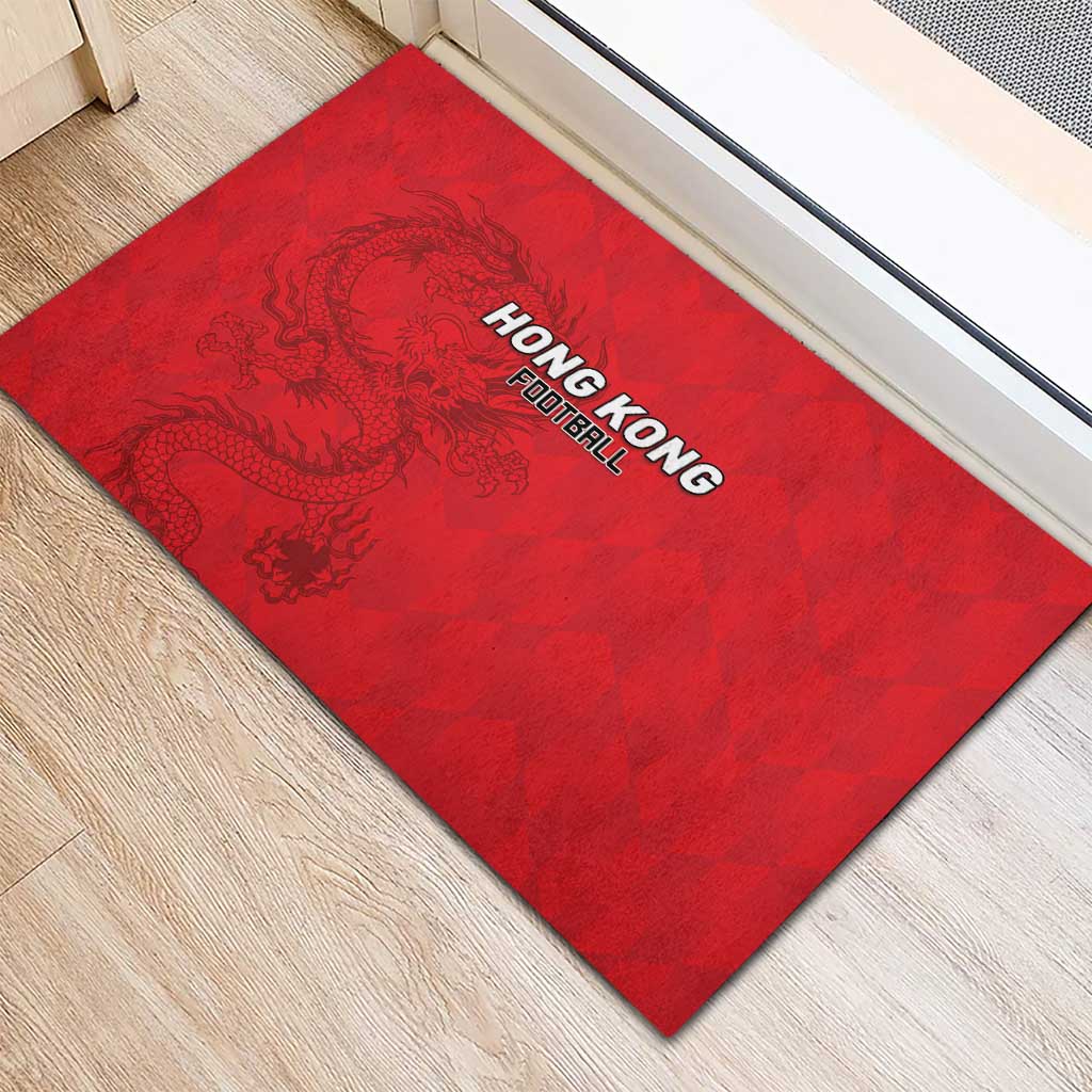 Hong Kong Football Rubber Doormat Go Champions - Wonder Print Shop