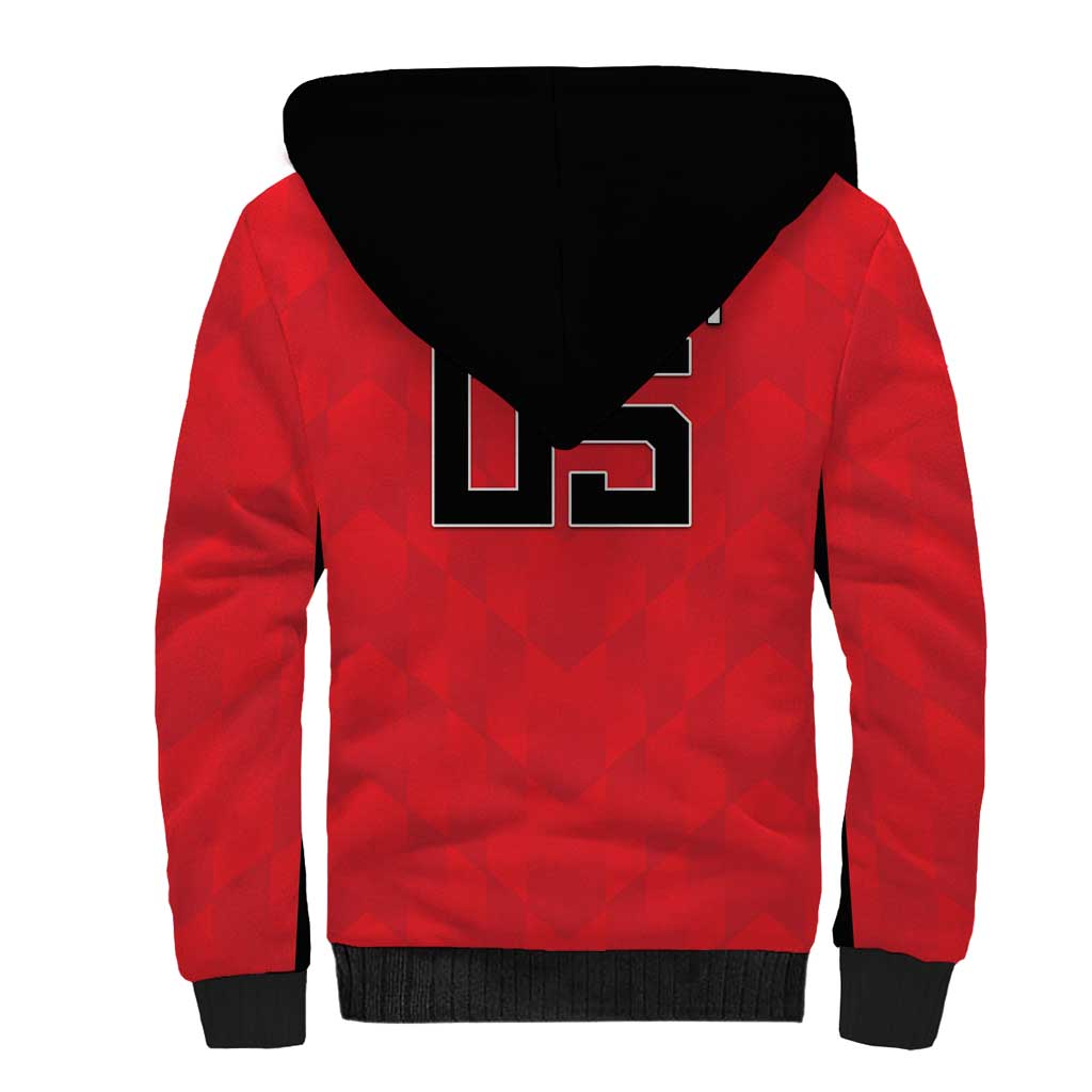 Custom Hong Kong Football Sherpa Hoodie Go Champions - Wonder Print Shop