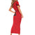 Custom Hong Kong Football Short Sleeve Bodycon Dress Go Champions - Wonder Print Shop