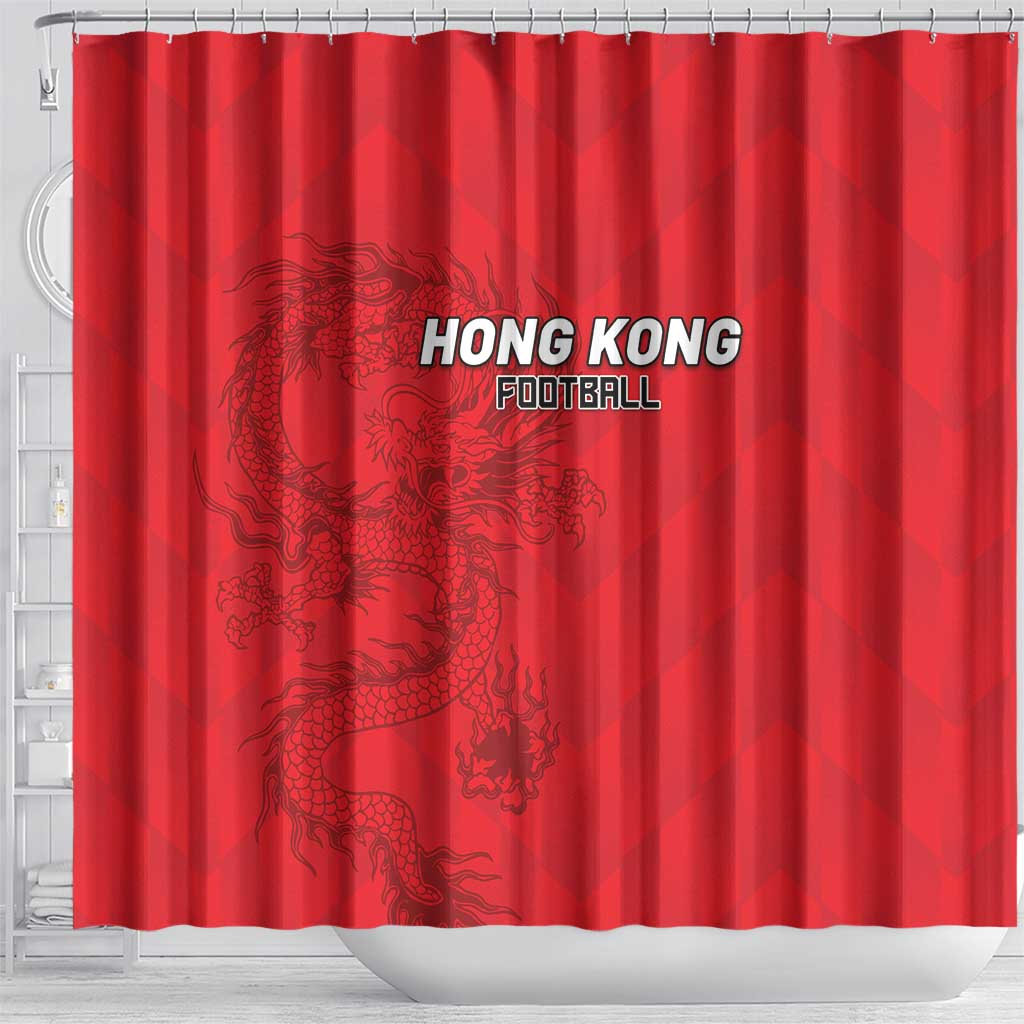 Hong Kong Football Shower Curtain Go Champions - Wonder Print Shop