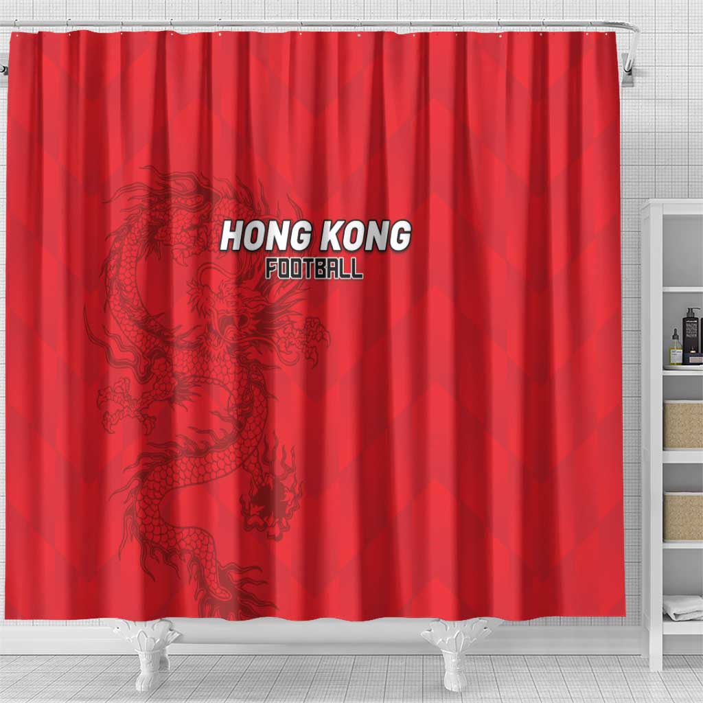 Hong Kong Football Shower Curtain Go Champions - Wonder Print Shop