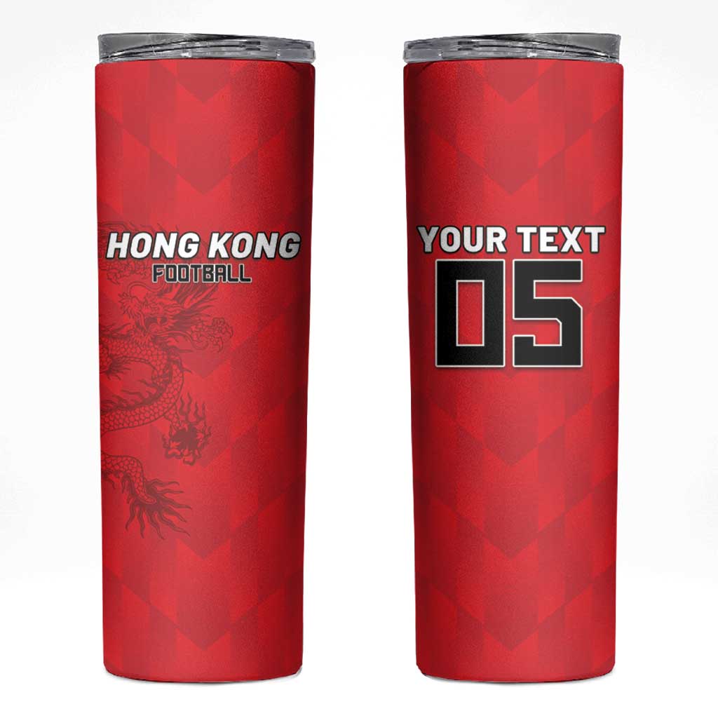 Custom Hong Kong Football Skinny Tumbler Go Champions - Wonder Print Shop