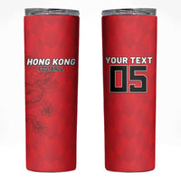 Custom Hong Kong Football Skinny Tumbler Go Champions - Wonder Print Shop