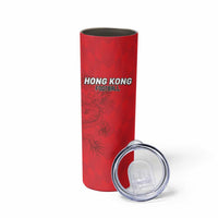 Custom Hong Kong Football Skinny Tumbler Go Champions - Wonder Print Shop