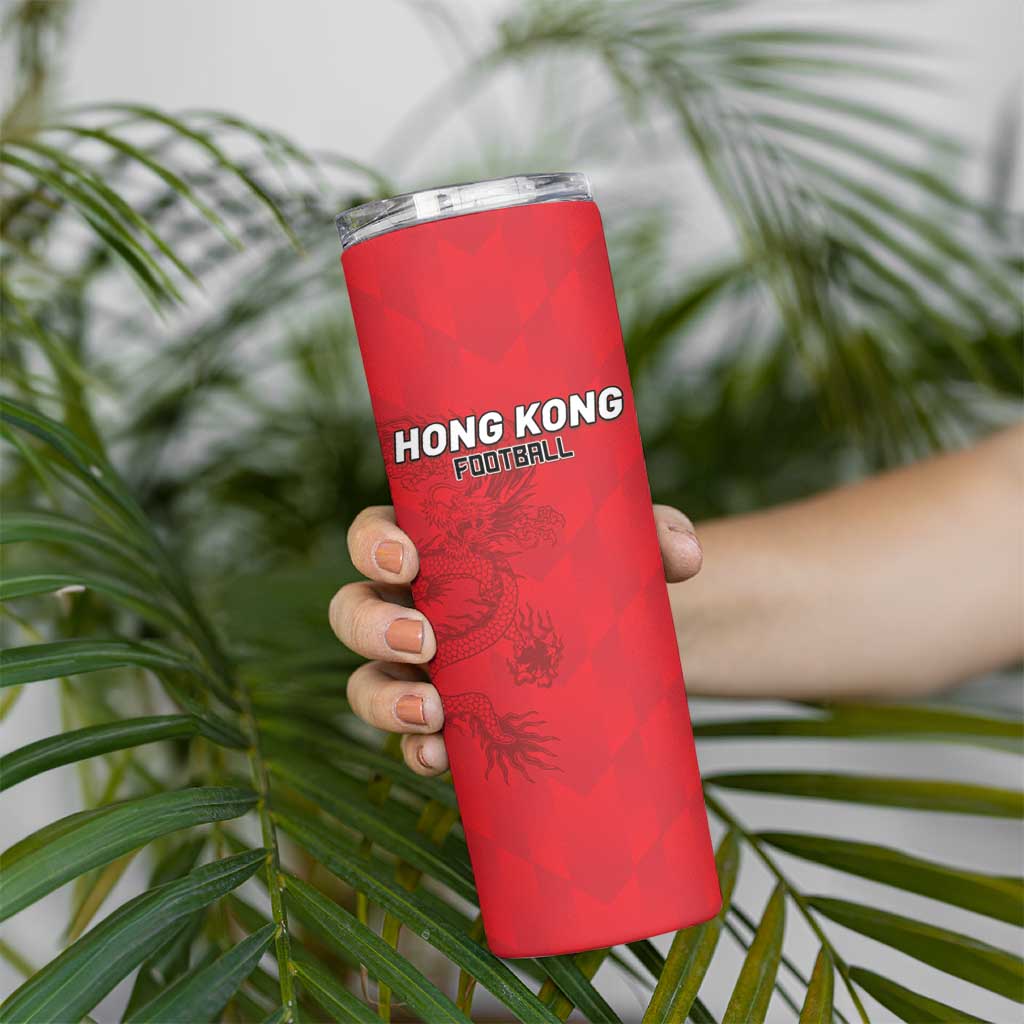 Custom Hong Kong Football Skinny Tumbler Go Champions - Wonder Print Shop