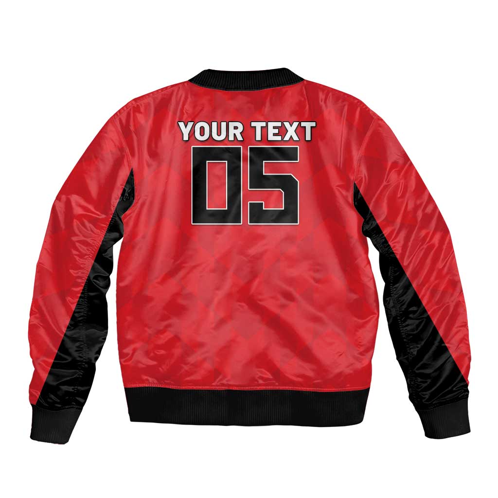 Custom Hong Kong Football Sleeve Zip Bomber Jacket Go Champions - Wonder Print Shop