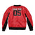 Custom Hong Kong Football Sleeve Zip Bomber Jacket Go Champions - Wonder Print Shop