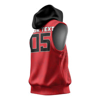 Custom Hong Kong Football Sleeveless Hoodie Go Champions - Wonder Print Shop