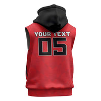 Custom Hong Kong Football Sleeveless Zip Hoodie Go Champions - Wonder Print Shop