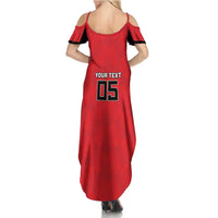 Custom Hong Kong Football Summer Maxi Dress Go Champions - Wonder Print Shop