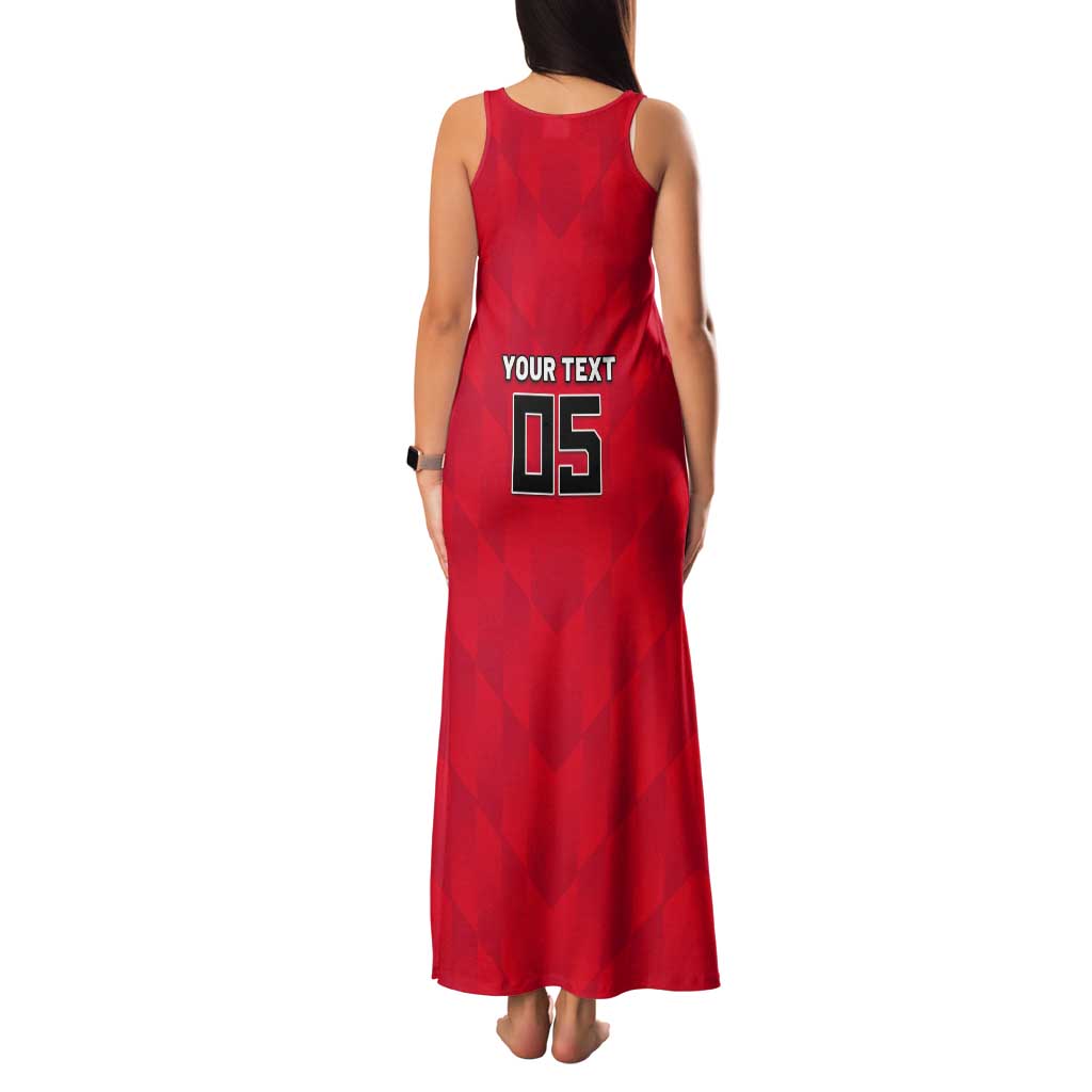 Custom Hong Kong Football Tank Maxi Dress Go Champions - Wonder Print Shop