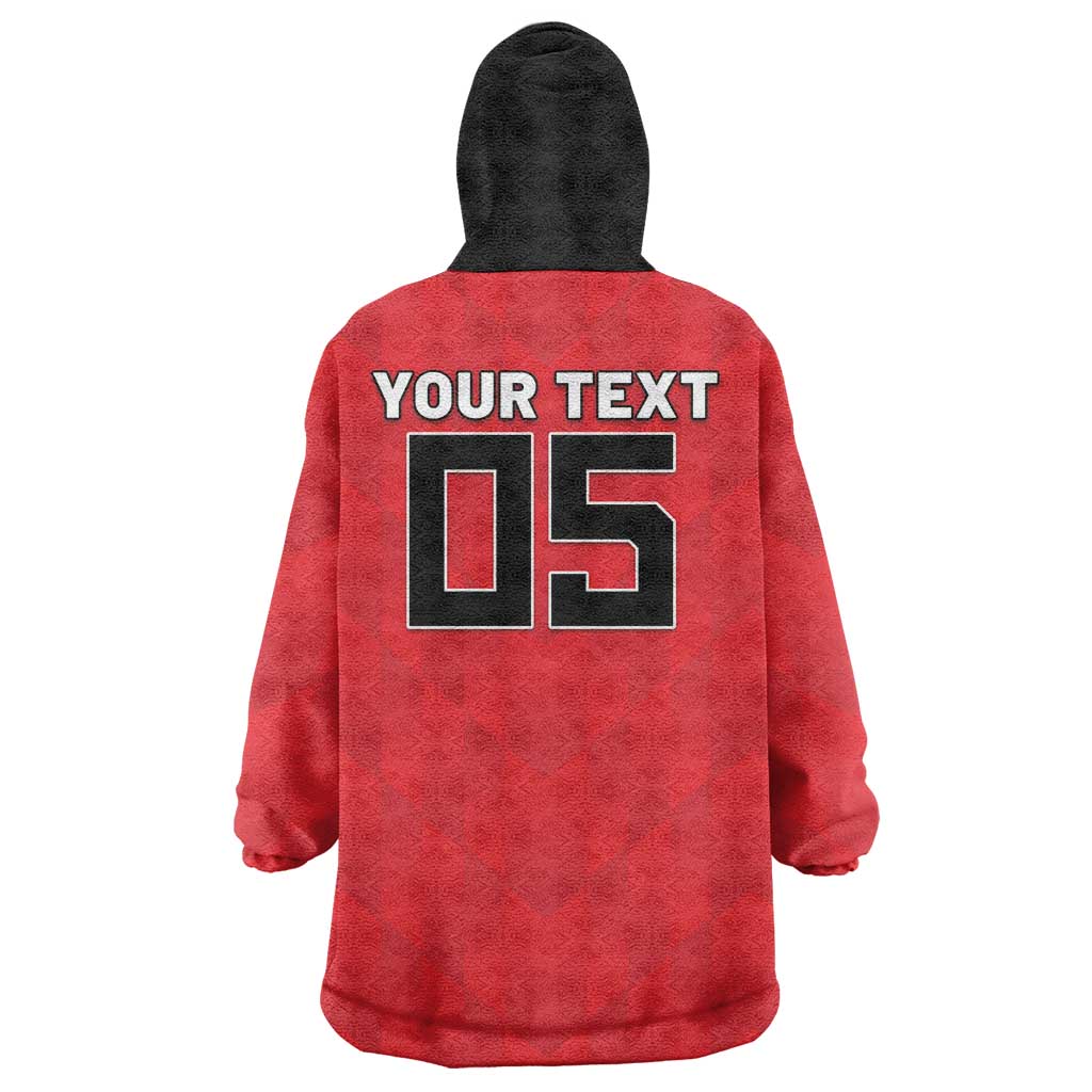 Custom Hong Kong Football Wearable Blanket Hoodie Go Champions - Wonder Print Shop