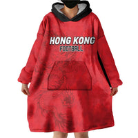Custom Hong Kong Football Wearable Blanket Hoodie Go Champions - Wonder Print Shop