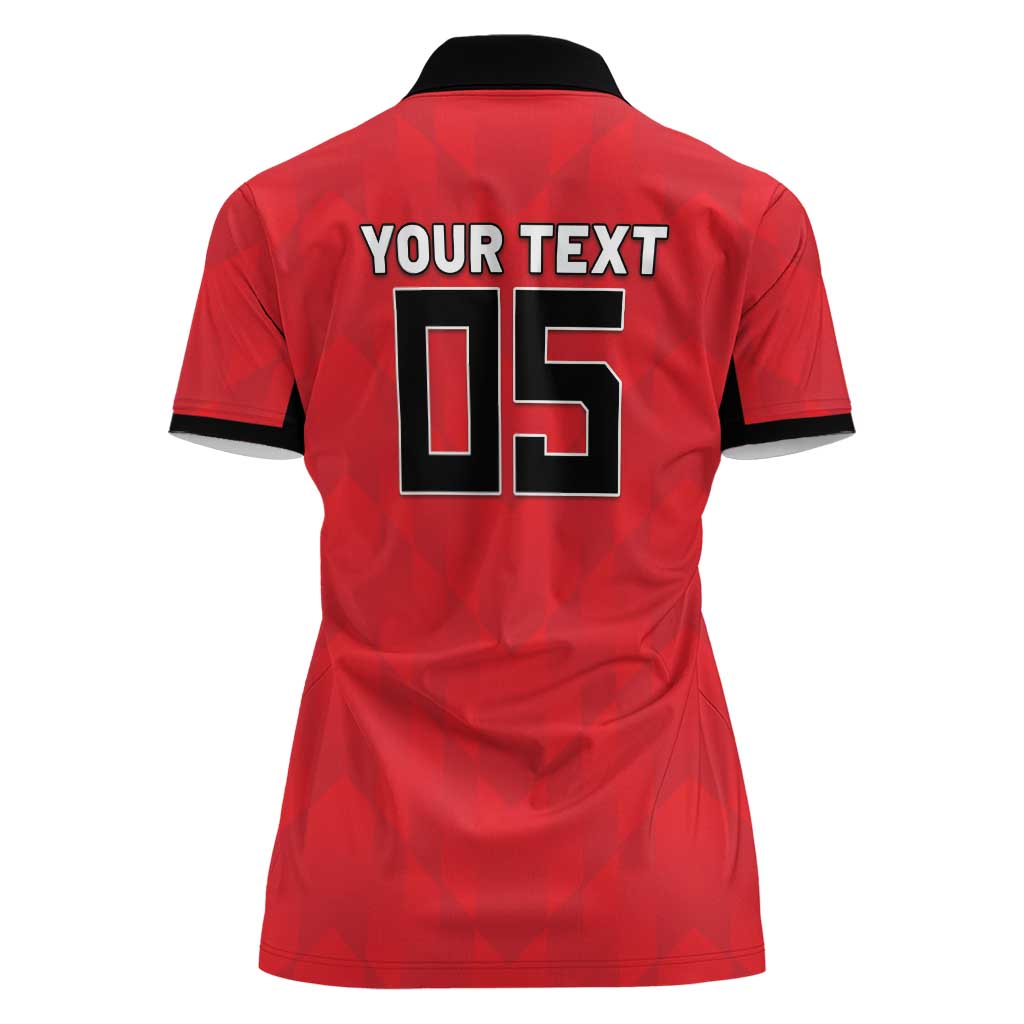 Custom Hong Kong Football Women Polo Shirt Go Champions - Wonder Print Shop