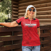 Custom Hong Kong Football Women Polo Shirt Go Champions - Wonder Print Shop